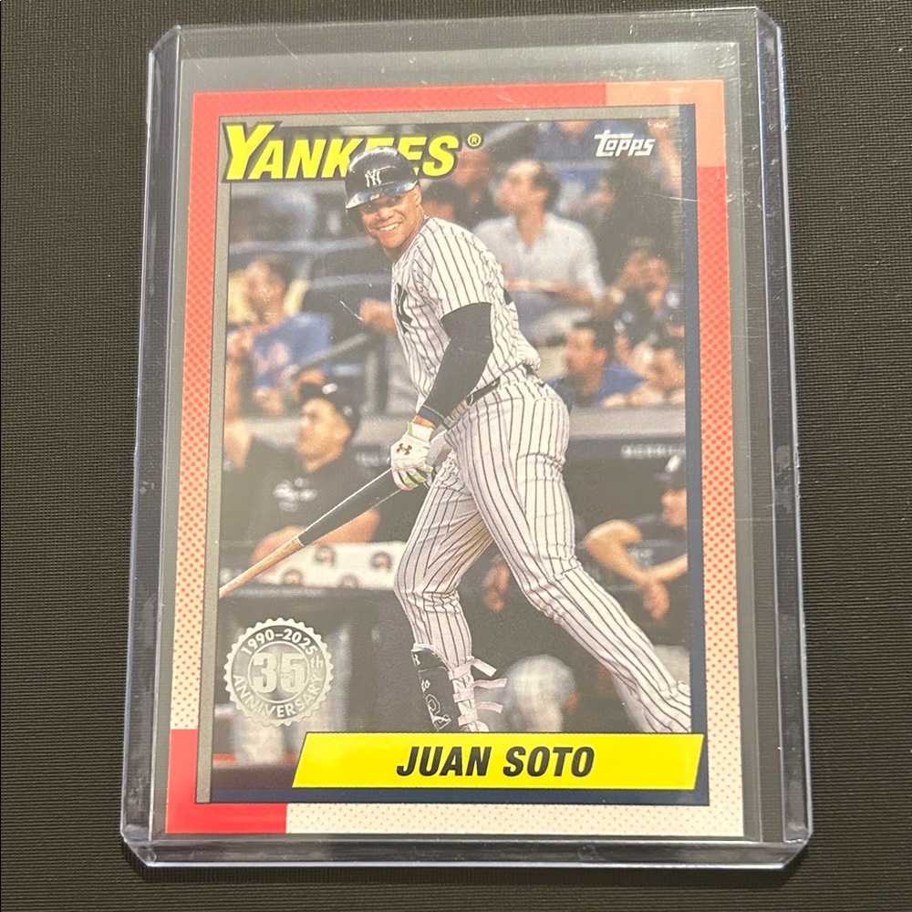 Topps Juan Soto New York Yankees Card - Red, Yellow, White